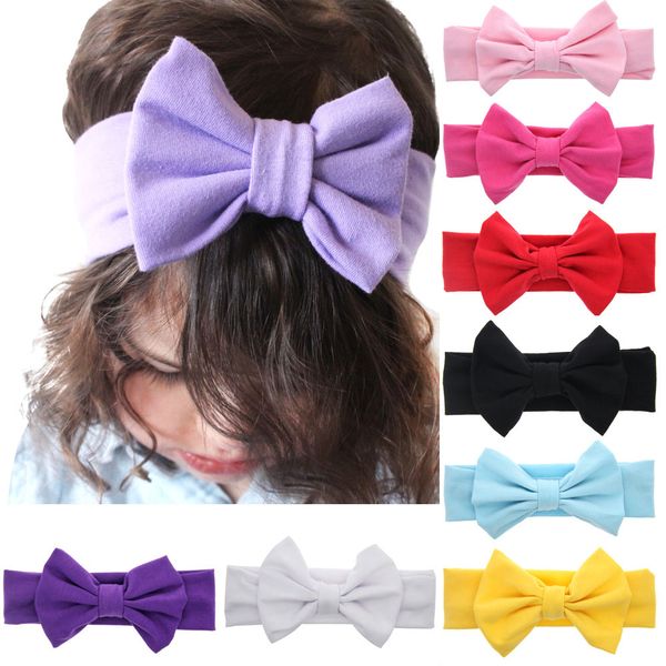 

1 piece maya stepan children girls bow knot ears hair head band accessories baby newborn headband headwear headwrap, Slivery;white