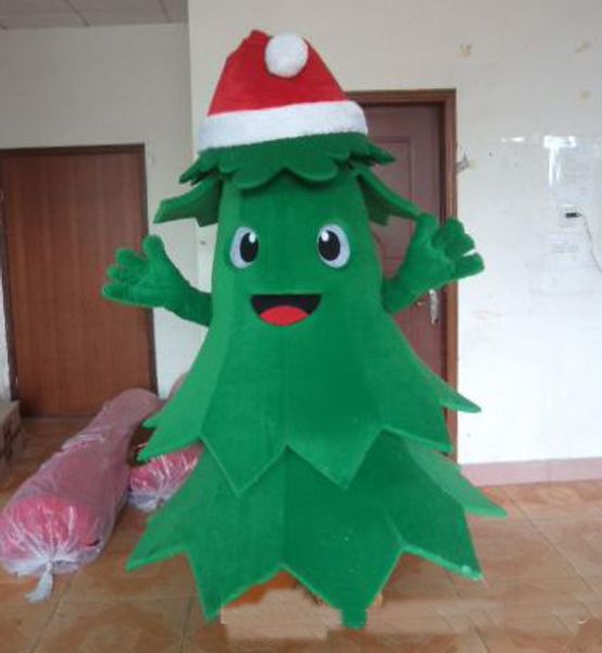 2018 Discount-Fabrikverkauf, leichtes und einfach zu tragendes Plüsch-Weihnachtsbaum-Maskottchenkostüm für Erwachsene, das im Urlaub getragen werden kann