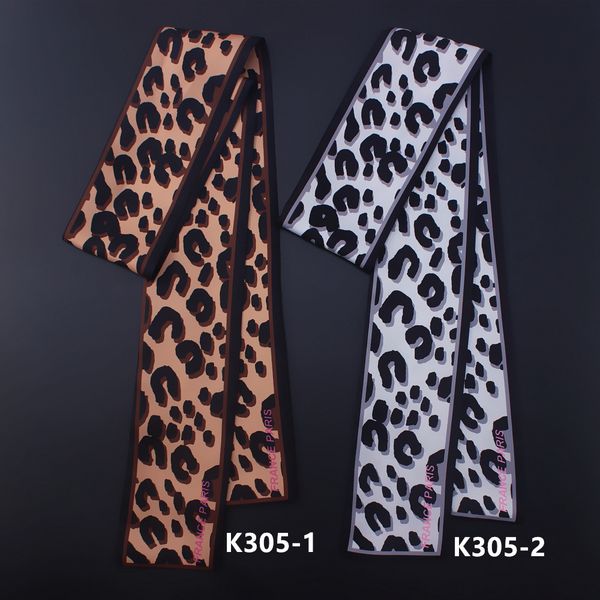 

bag handle 130cm*6cm maitong print scarf quality european leopard ribbons small good tied female autumn handbag twill scarves silk iddnx, White;black