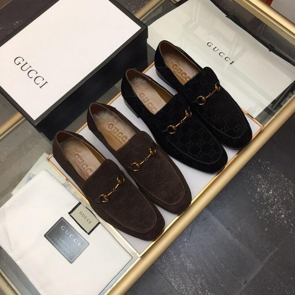 

sell italian designer mens dress shoes men luxury loafers doug shoes for male man point toe dress shoe casual shoes 38-44, Black