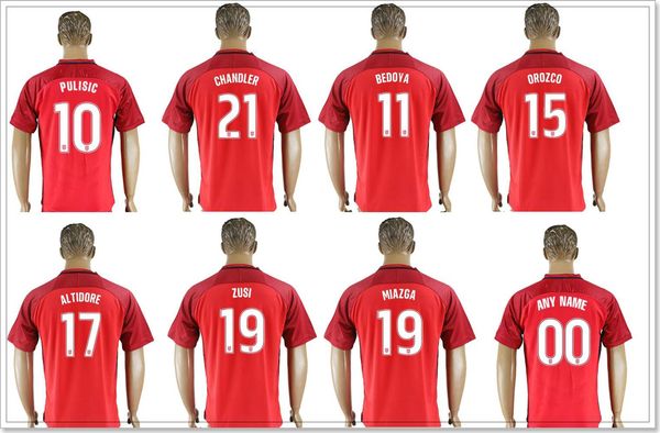 

U a team 10 chri tian puli ic 22 13 jermaine jone 15 michael orozco 21 timothy chandler men occer uniform hirt port jer ey cu tom