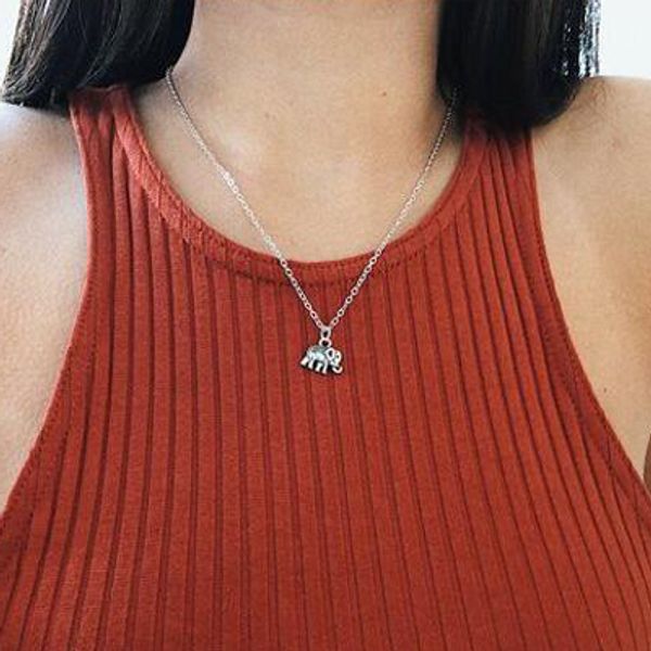 

new fashion small animal elephant clavicle chain necklaces & pendants for women valentine's day accessories, Silver