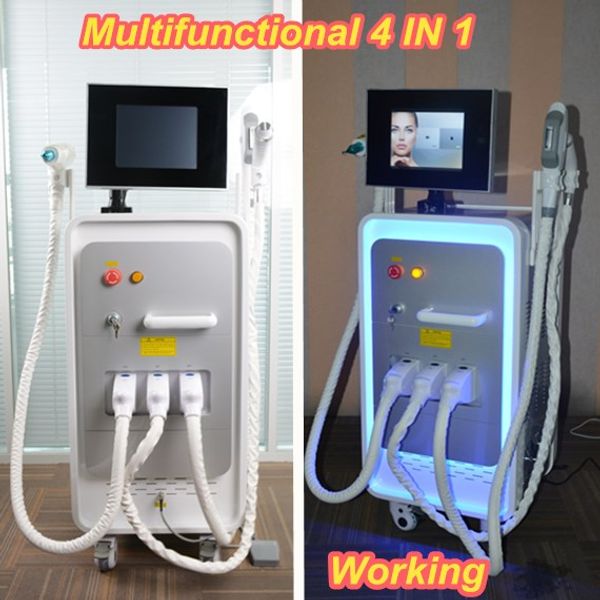 

ipl supply opt shr ipl handle hair removal nd yag tattoo laser removal machine dark facial hair removal used skin care machine, Black