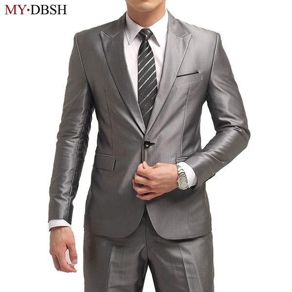 

fashion men suit 2018 slim fit mens suits latest coat pant design wedding party blazer groom tuxedos costume homme jacket+pants, White;black