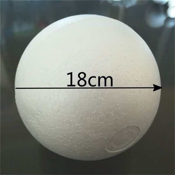 

2pcs 18cm white modelling polystyrene styrofoam foam balls party christmas balls decorations diy craft