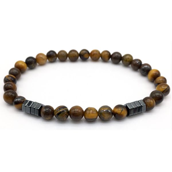 

naiqube 2018 новая мода бисером мужские браслеты простой классический камень бисера шарм браслеты браслеты для мужчин аксессуары подарок, Golden;silver