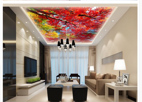 

custom 3d wallpaper mangrove ceiling mural living room restaurant ceiling wall painting mural panel