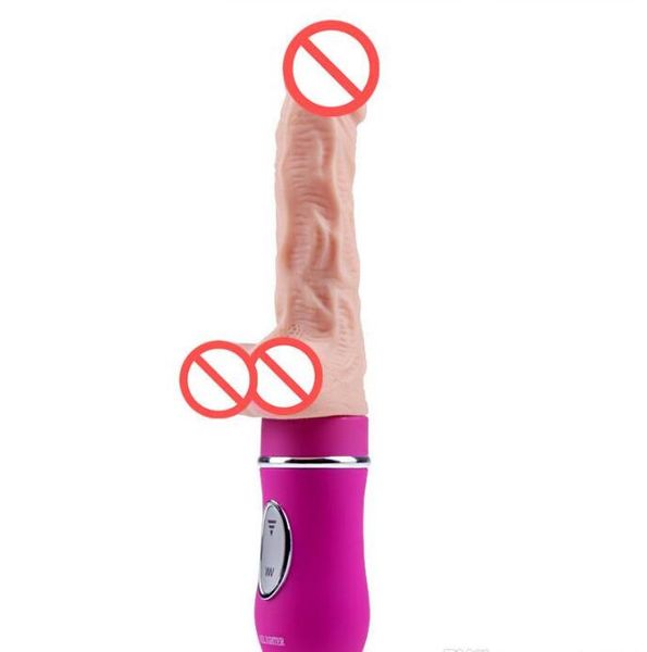 Mini máquina sexual automático telescópico vibrador compacto dildo feminino masturbação brinquedo para mulher