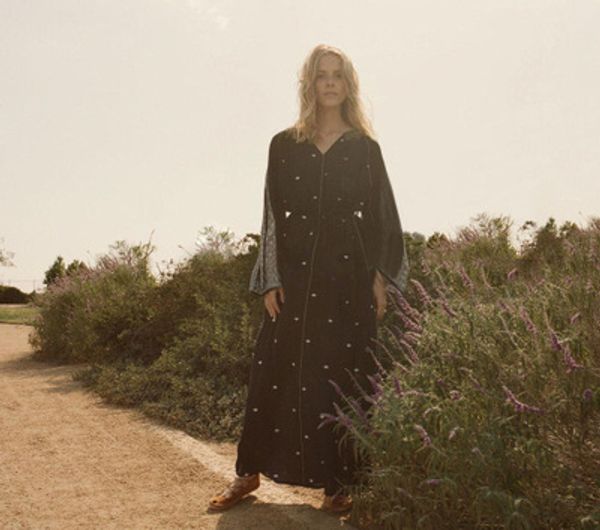 

national wind totem embroidery loose dress, Black;pink