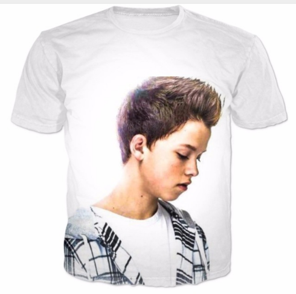 

стиль женщины мужчины 3d печати jacob sartorius футболка мода одежда повседневная тис майка наряды с коротким рукавом 0-образным вырезом фут, White;black