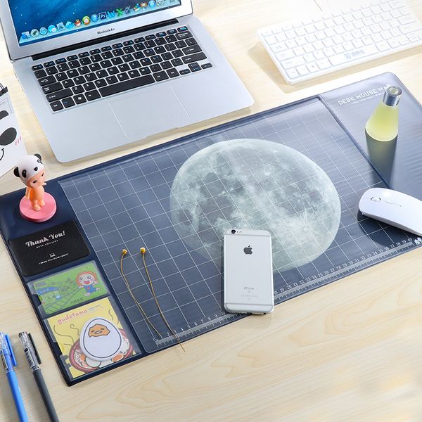 

cool moon/starry sky pattern plastic desk mouse mat school office supplies creative gift