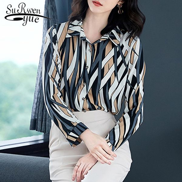 

2018 fashion women and blouses office lady shirts chiffon long sleeve female women causal plus size blusas 1125 40, White