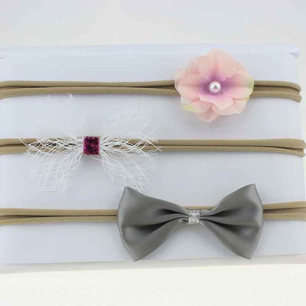 Western Little Girls Headband Elastic Flower Kids Hair Accessory