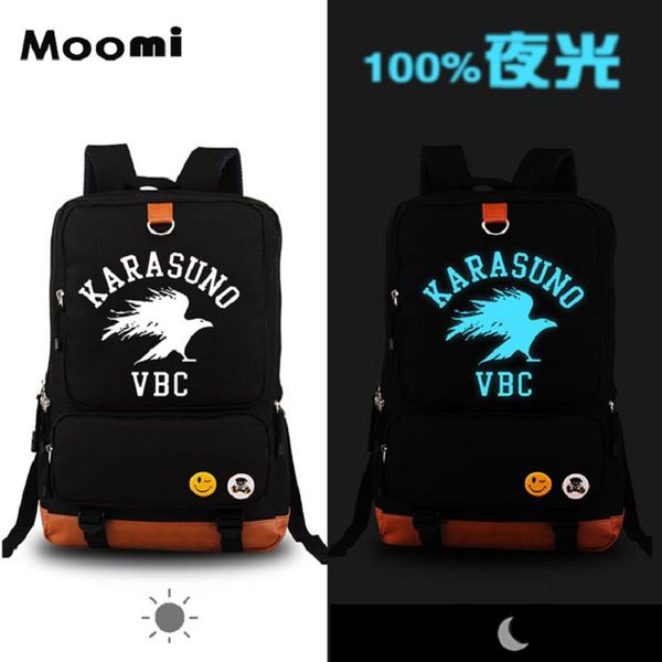 

anime haikyuu backpacks for teenage large capacity luminous backpack anime backpack