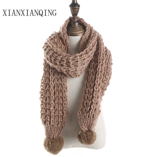 2019 Xianxianqing Children Solid Knitting Scarf Child Cute Scarves Cape Winter Child Unisex Woolen Shawl Baby Fashion Long Wrap R1128 From Gaozang