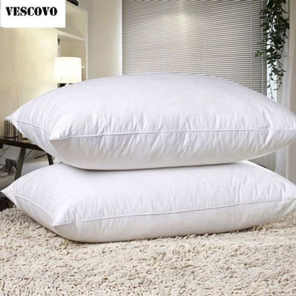 

95% white down filling pillow cotton cover white feather home textile sleeping pillow