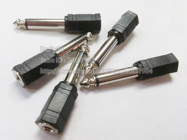 20 Pcs 3.5mm Jack to 6.35mm 1//4 /" Socket Plug Adapter Audio Adapter Connector