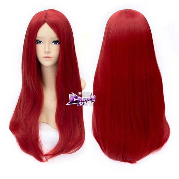 

ly & cs sale dance party cosplays>>>long straight red wig for the nightmare before christmas sally anime cosplay wig, Black;brown