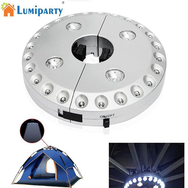 

litake 24+4led detachable camping tent lamp patio umbrella pole light outdoor garden yard lawn night light