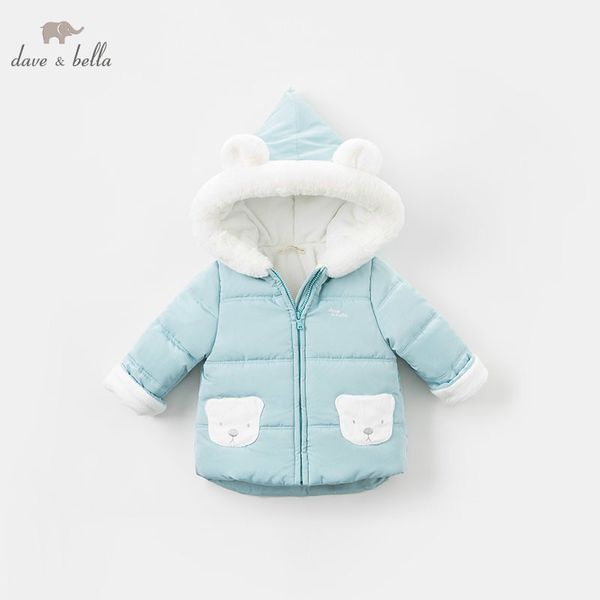 

dbh9176 dave bella winter baby boys lovely hooded coat infant padding jacket children coat kids padding outerwear, Blue;gray