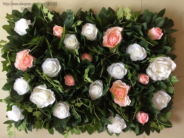 2019 Artificial Silk Rose Hydrangea Peony Green Flower Wall