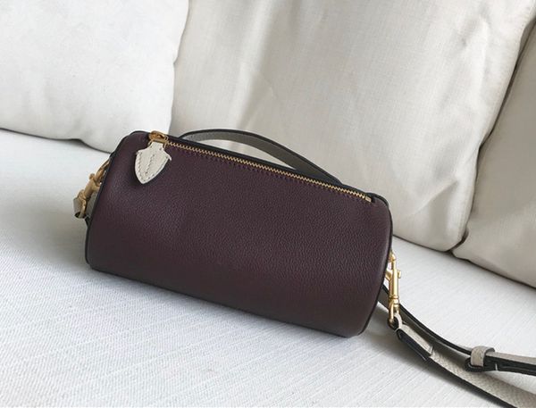 

100% authentic top quality luxury barrel bags cow leather Women ladys Brand Designer shoulder bag fashion crossbody bags