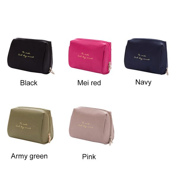 

portable women make up organizer cosmetic bag girls toiletry travel kits storage bag handbag fa$3