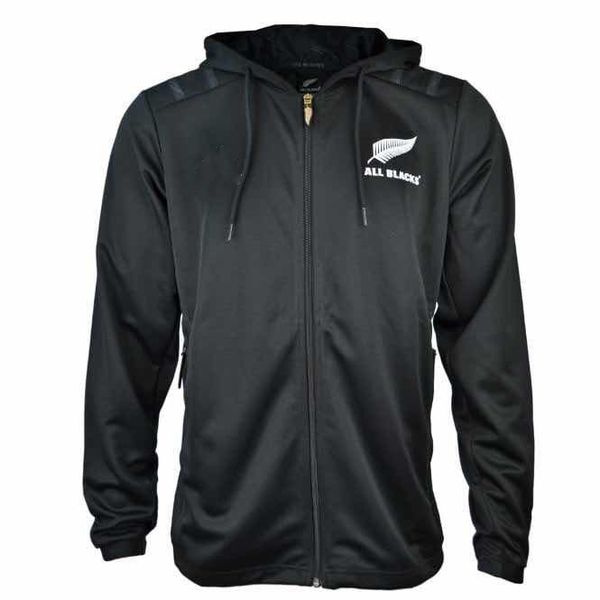 

All black black hoodie 2019 new zealand uper rugby jer ey 18 19 all black jer ey ca ual clothe jacket 2xl