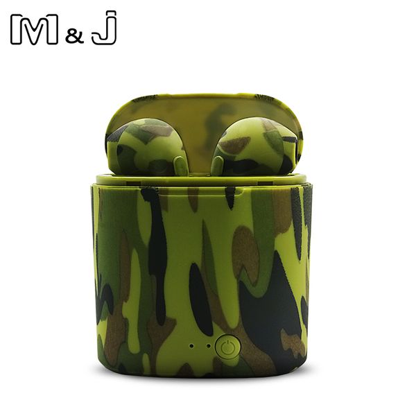 

camo Earbuds Ture Wireless Bluetooth Double Earphones Twins Earpieces Stereo Music Headset For All Bluetooth Mobile