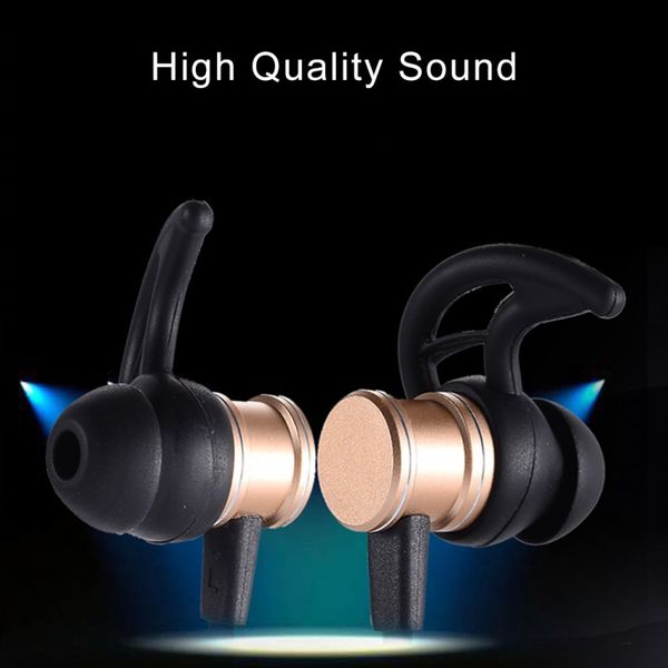 

2018 in-ear sls-100 noise cancelling headphones metal magnetic runing handearphones super bass stereo bluetooth earphones with mic