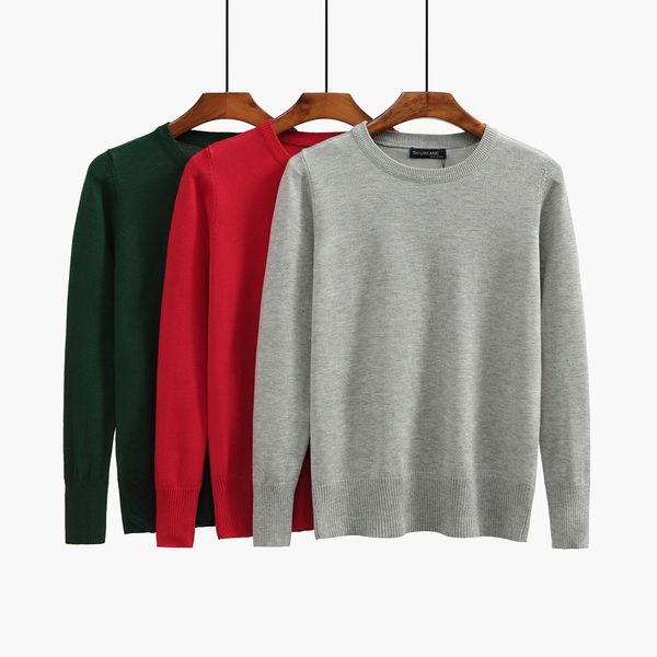 

spring autumn high qualiity women's casual sweater long sleeve o-neck sweater knitwear plus size fashion pullover knit sweater -xl 5co, White;black