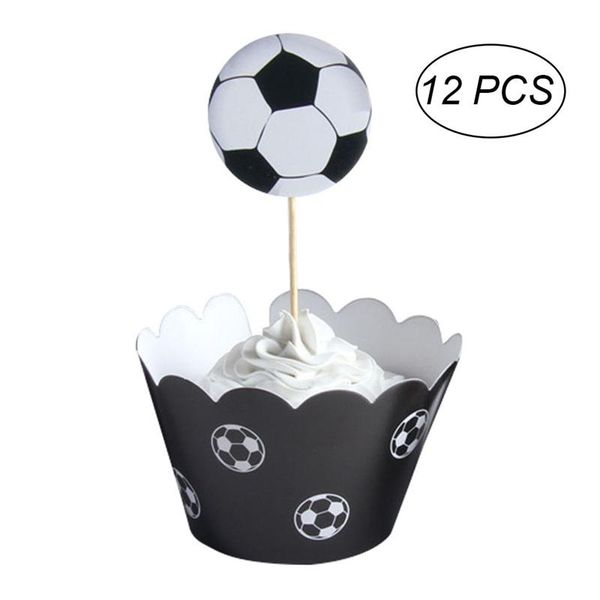 2019 Happy Birthday Cake Topper With Wrapper Football Pattern