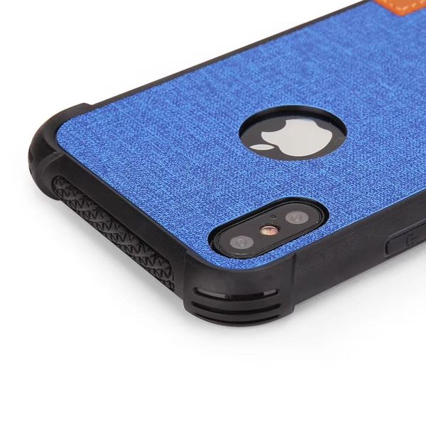 

retro cloth grain for iphone xr xs max hybrid 3in1 shockproof pc+tpu+texile phone case for iphone xs max case