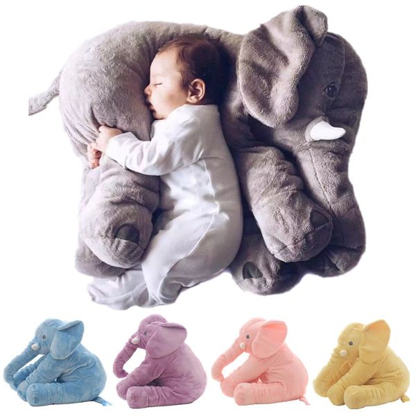 

baby pillow elephant feeding cushion children room bedding decoration 53cm bebe bed crib car seat kids plush toys christmas gift