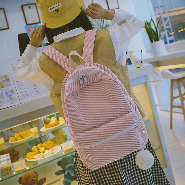 

школьный женский harajuku старшеклассники рюкзак вельвет простой дикий сумка