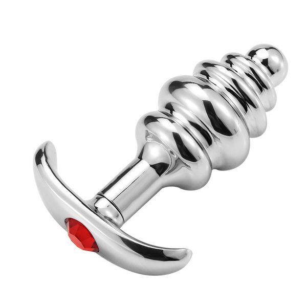 Metal Anal Plug Sexo Brinquedos Mulheres Expansão Dilator Butt Plugs Bead G Estimulador Estimulador Dildo Adulto Produtos Sexy para Casais