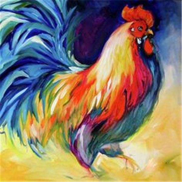 

diy diamond painting cross stitch kit rhinestone full square diamond embroidery animal cock home mosaic decoration zxh1437