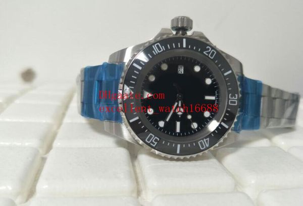 

selling fashion watches 44 mm 116660 ceramic bezel black dial asia 2813 movement automatic mechanical stainless steel excellent men, Slivery;brown
