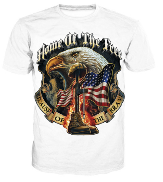 

new arrival men/women vietnam veteran commemorativef 3d printed t-shirt summe fashion hip hop casual t-shirt u407, White;black