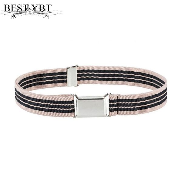 

ybt children belt canvas alloy press buckle male belt cowboy sports adjustable personality femal, Black;brown