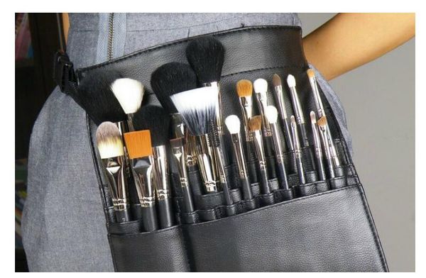 New Fashion Makeup Brush Holder Stand 22 Tasche Cinturino Cintura nera Marsupio Salon Makeup Artist Cosmetic Brush Organizer SPEDIZIONE GRATUITA DHL