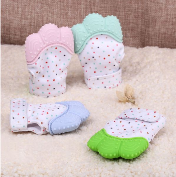 

silicone teether baby pacifier glove baby teething glove newborn nursing mittens teether chewable nursing beads for infant lc784