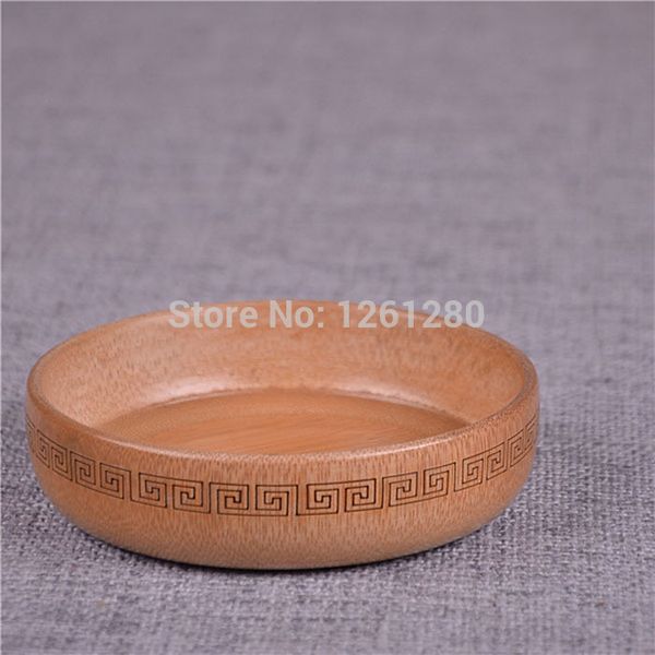 

wholesale-bamboo plate dish mat pad tray creative handmade natural pizza dried fruit snack plate tableware craft household