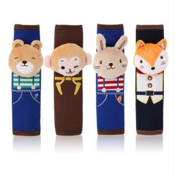 

cute cartoon style safety belt plush seat harness shoulder pad cushion car safety seat belt protecting cover drop shipping