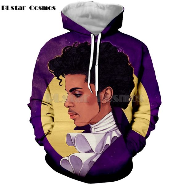 

plstar cosmos 3d clothes american singer prince rogers nelson printing hoodie for women men character hoodies fashion sweatshirt, Black