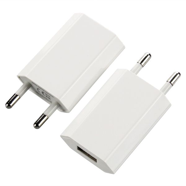 

200pcs/lot wall charger eu 5v 1a 5w portable usb charger adapter for mobile phone
