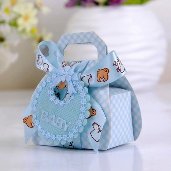 

Медведь Форма DIY Бумаги Свадебный Подарок Крещение Baby Shower Партии Пользу Коробки К