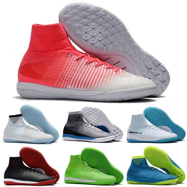 

2018 дешевые мужские cr7 футбольные бутсы Mercurial Superfly V TF IC крытый повседневная обувь cr