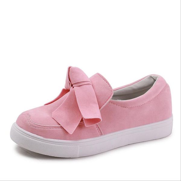 

2019 new women walking shoes plus size platform slip on flat bowtie bowknot female flock moccasins footwear loafers footwea