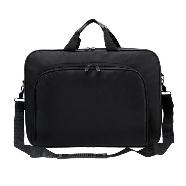 

casual business portable nylon computer handbags zipper shoulder lapsimple adjustable bags black briefcase